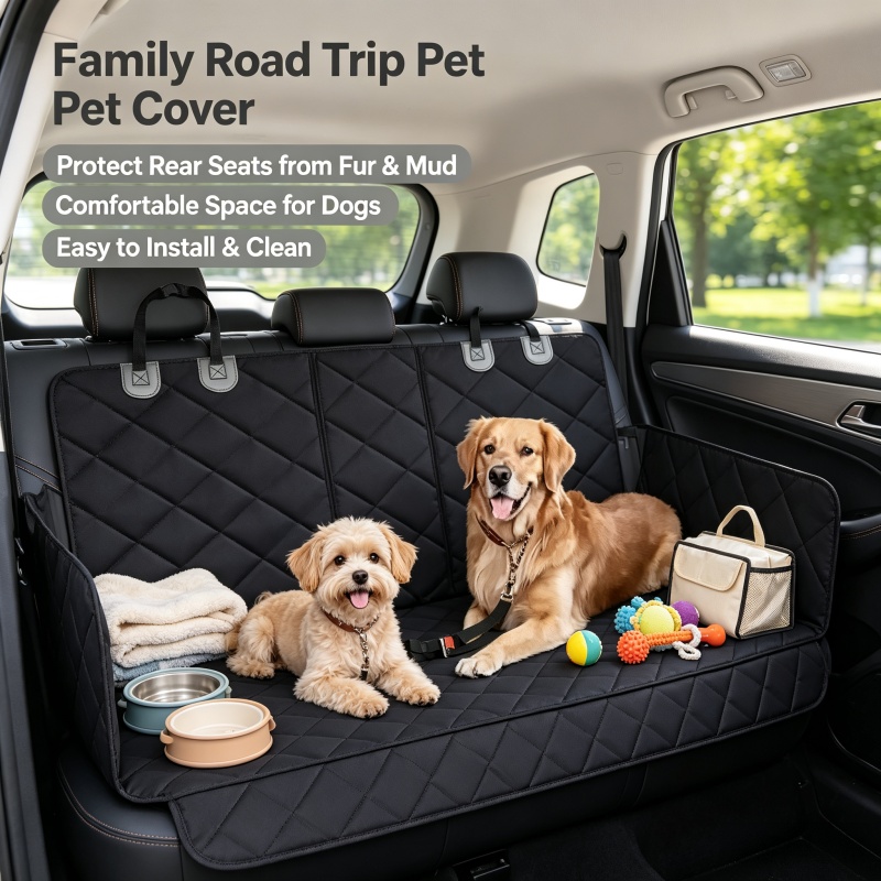 Dog Raincoat - Hondenautostoelhoes, reisdraagtas voor huisdieren, waterdichte hondenautostoelbeschermer