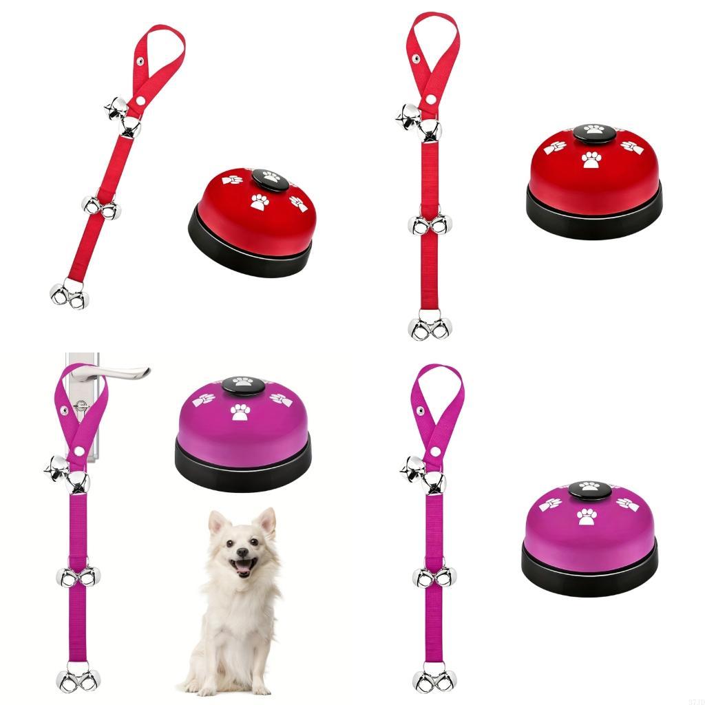 Training Clicker Dog - 2 Stuks Huisdier Deurbel Touw Met