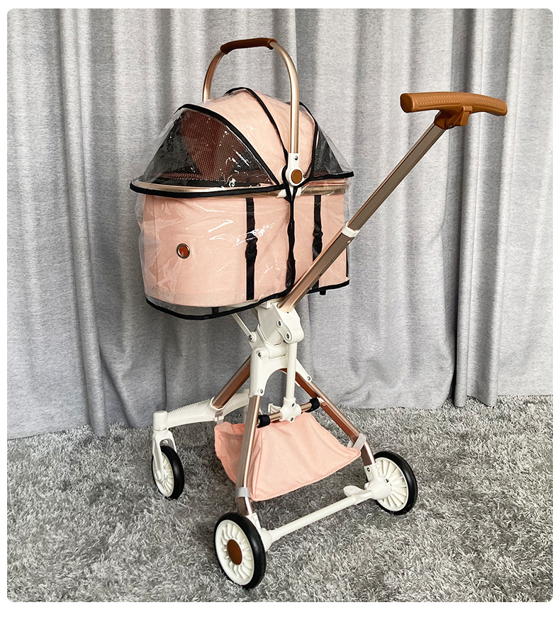 Dog Raincoat - Regenhoes voor hondenbuggy, transparante Eva waterdichte