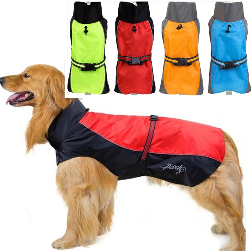 Dog Raincoat - Regenjas voor huisdieren, waterdicht windjack voor