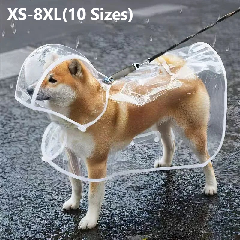 Dog Raincoat - XS-8XL Huisdierenregenjas Transparante hondenregenjas Waterdicht en