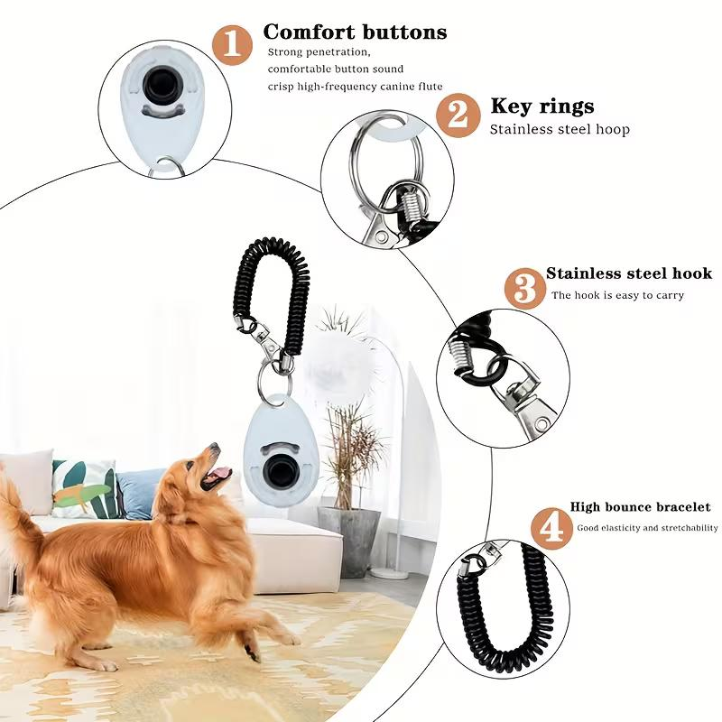 2-in-1 Hondentraining Clicker  - Training Clicker Dog recensie en prijs