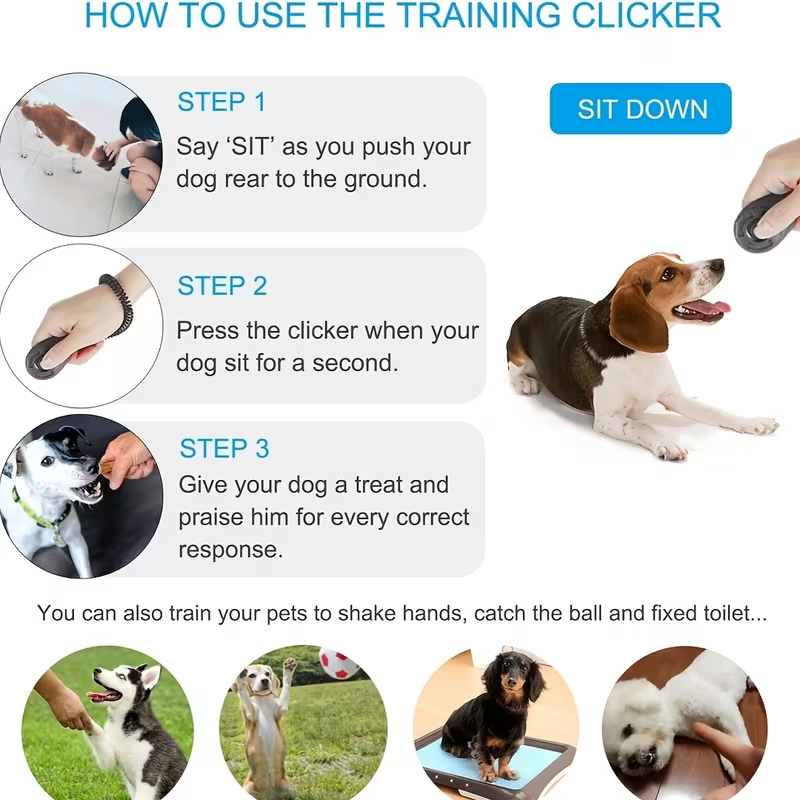 2-in-1 Hondentraining Clicker  - Training Clicker Dog recensie en prijs