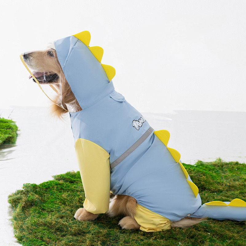 Grote hond dinosaurus regenjas - Dog Raincoat recensie en prijs