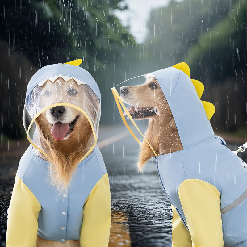 Grote hond dinosaurus regenjas - Dog Raincoat recensie en prijs