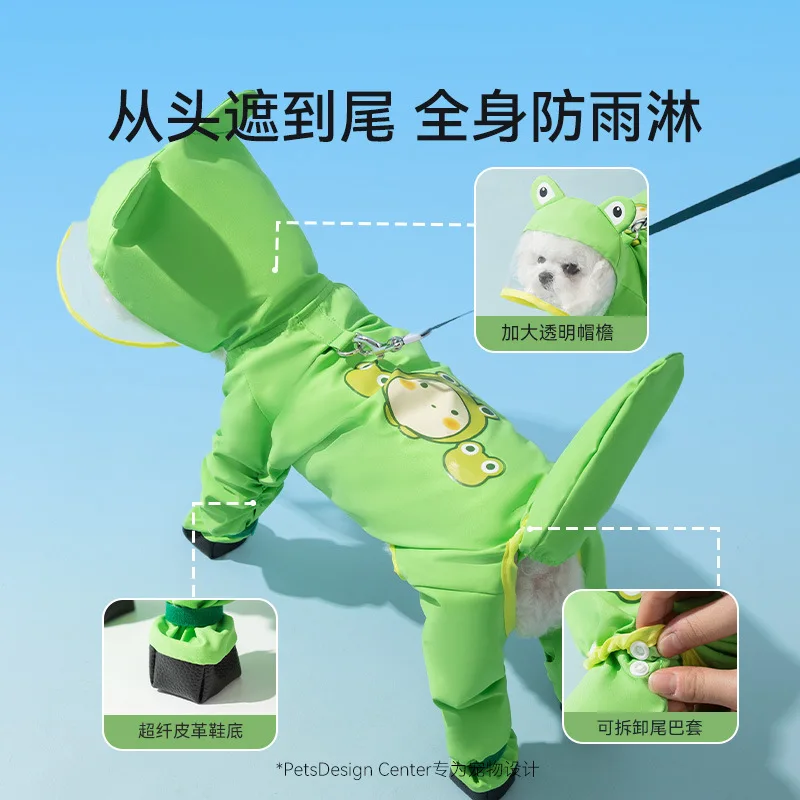 Puppyhond met voeten Poncho Al - Dog Raincoat recensie en prijs